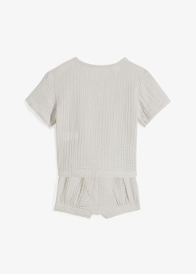 Camiseta y pantalón corto (2 piezas) Plata